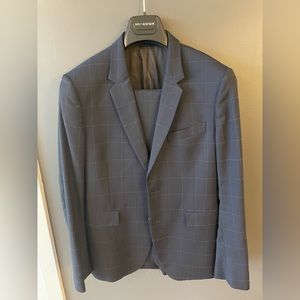 COPY - Paul Smith Dark Blue Windowpane Suit